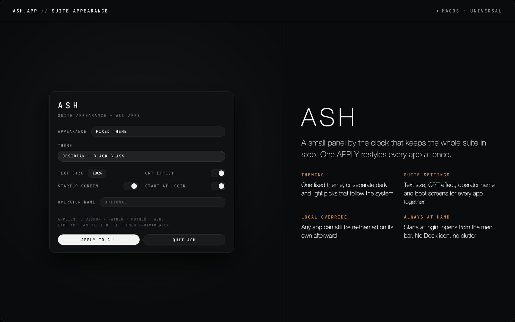 ASH app