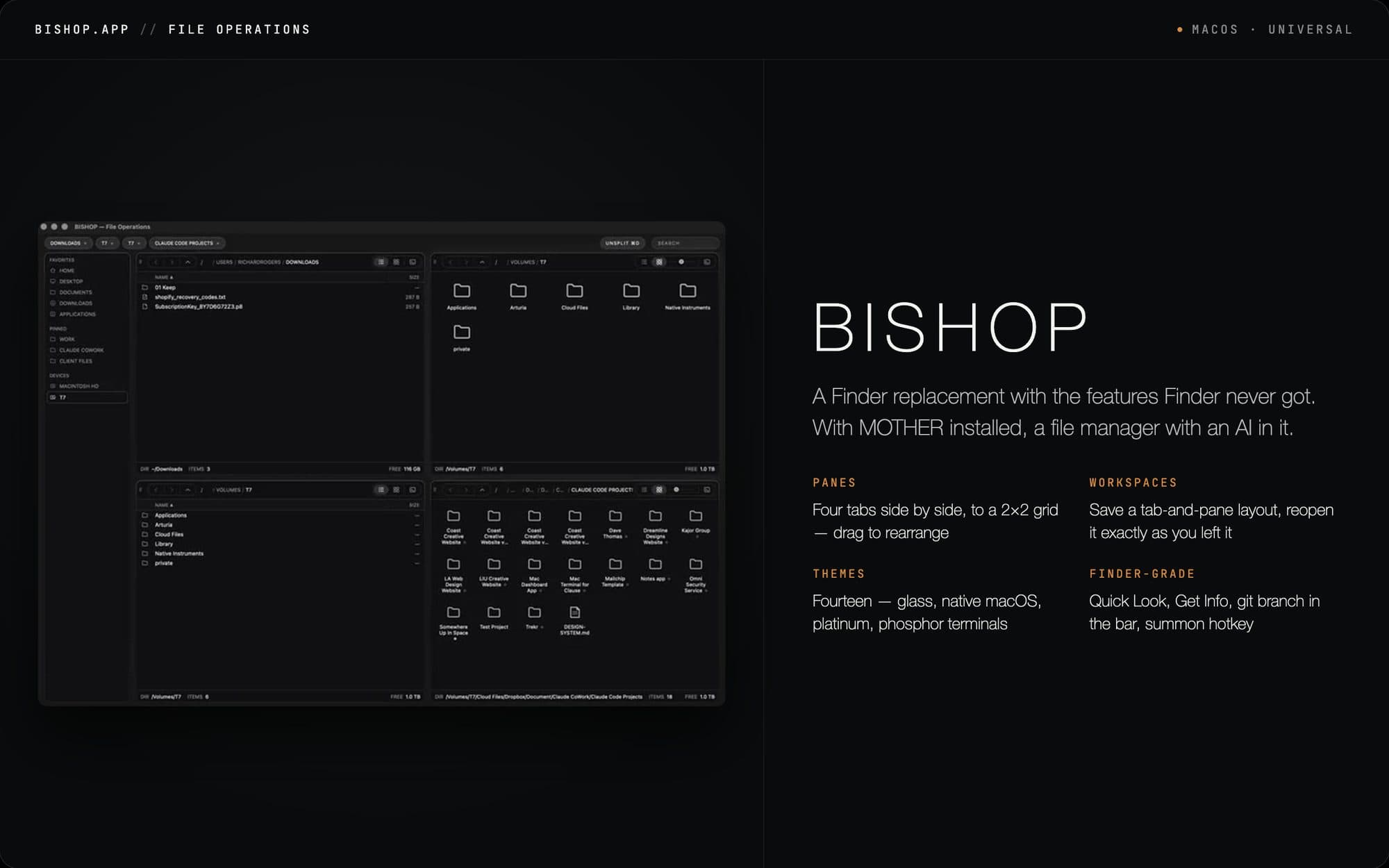 BISHOP app