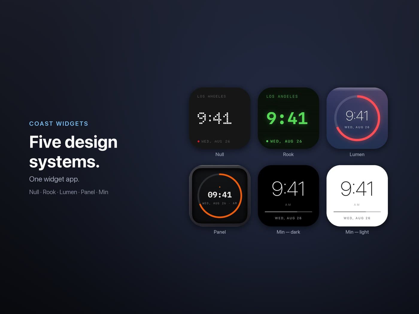 Coast Widgets for iPhone and iPad app