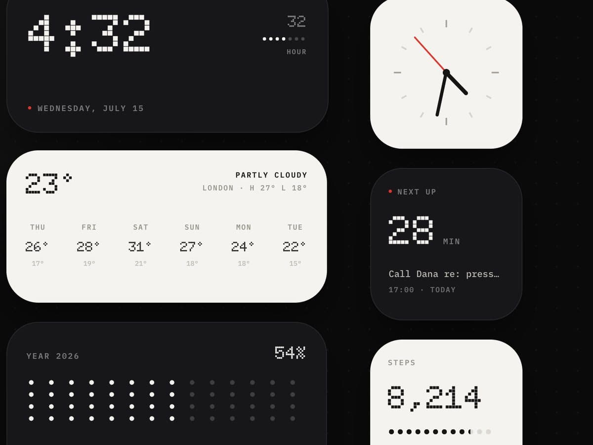 NULL MacOS Widgets app