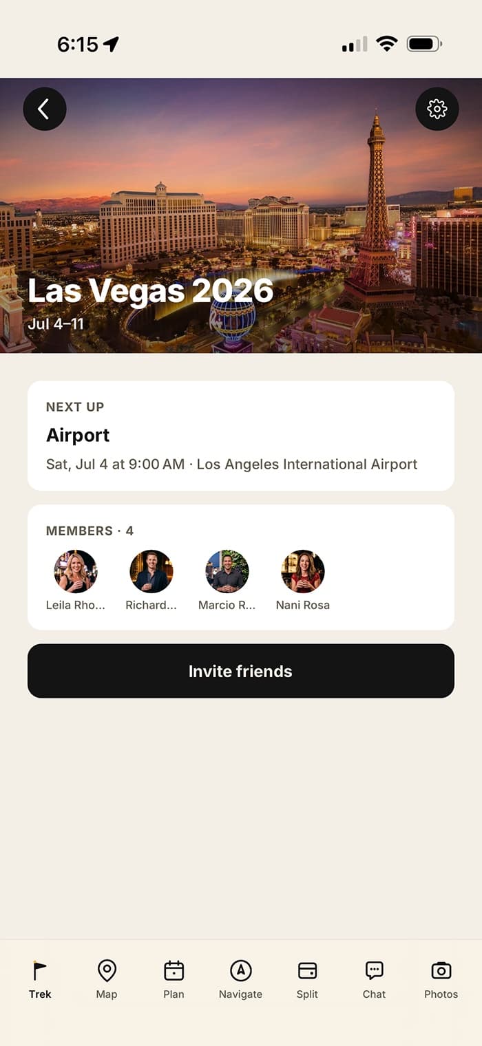 TREKR app