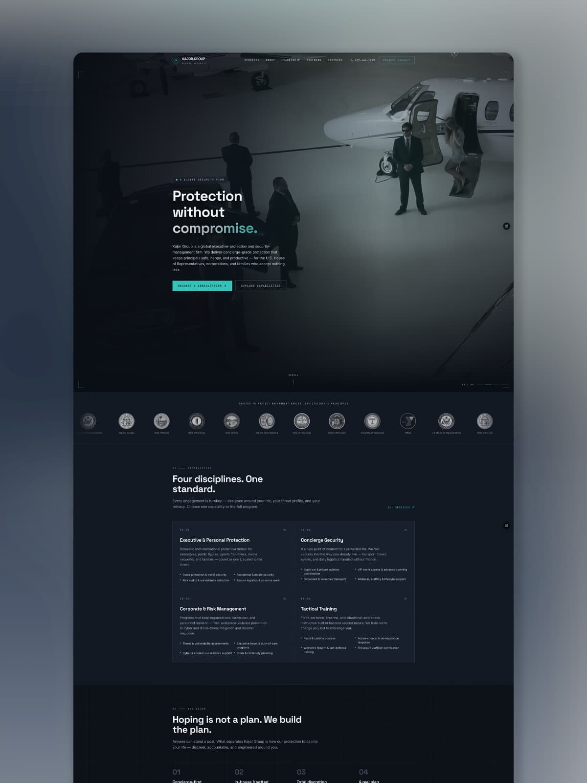 Kajor Group website design
