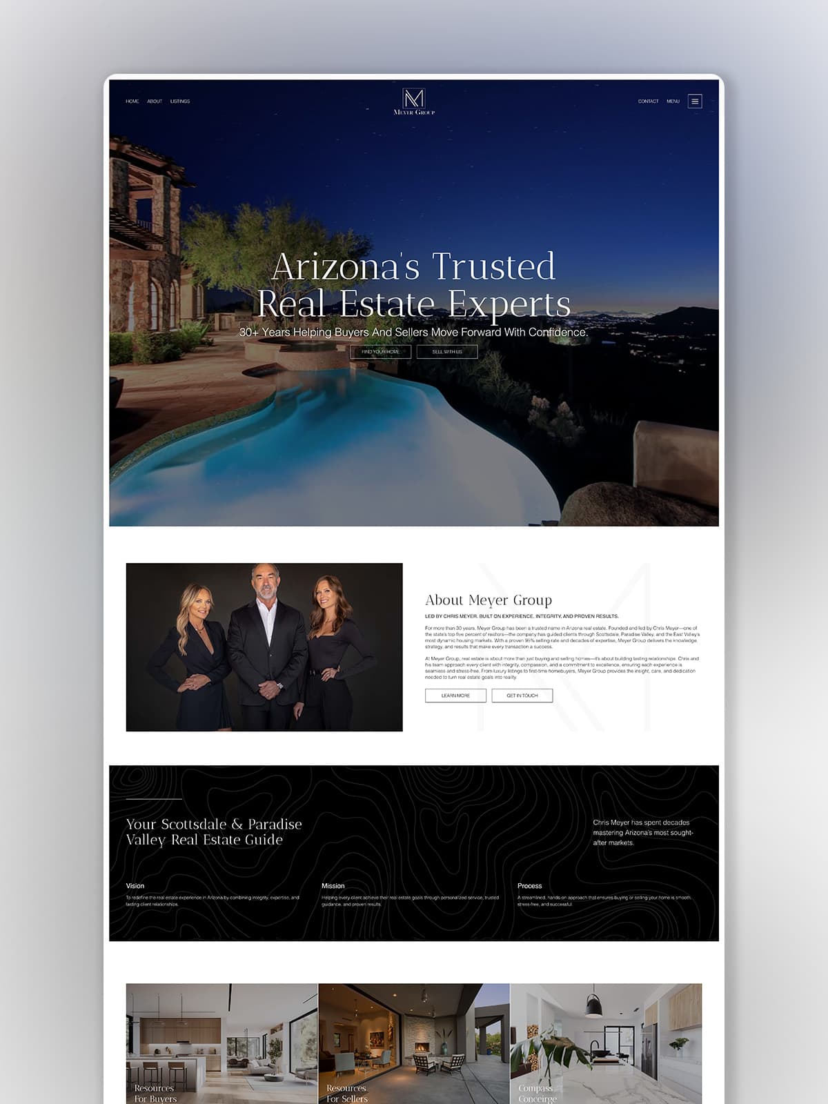 Meyer Group website design by Coast Creative