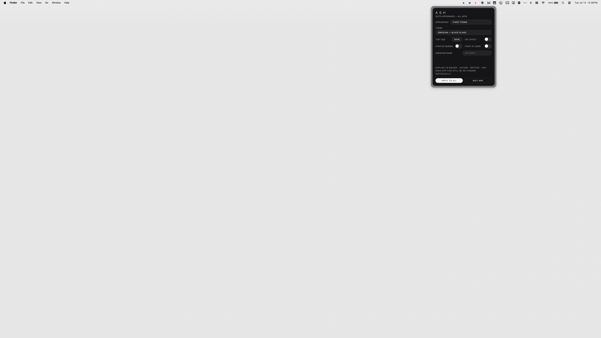 ASH — suite control